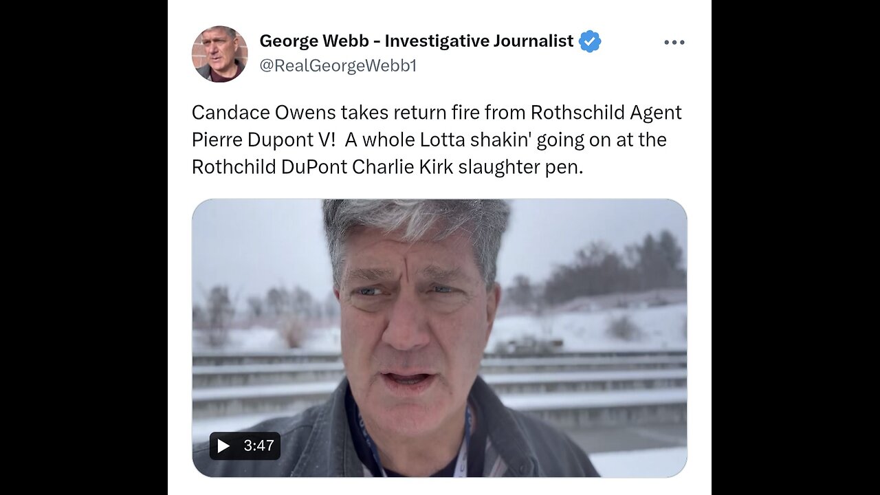 Candace Owens takes return fire from Rothschild Agent Pierre Dupont V!