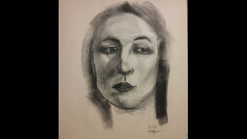 03-01-25 Four 15-Min. Rapid-fire Charcoal Portrait Studies