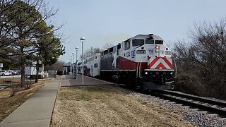 Trinity Railway Express (2 trains) Dallas/Fort Worth, TX, Bell Station 2/9/26
