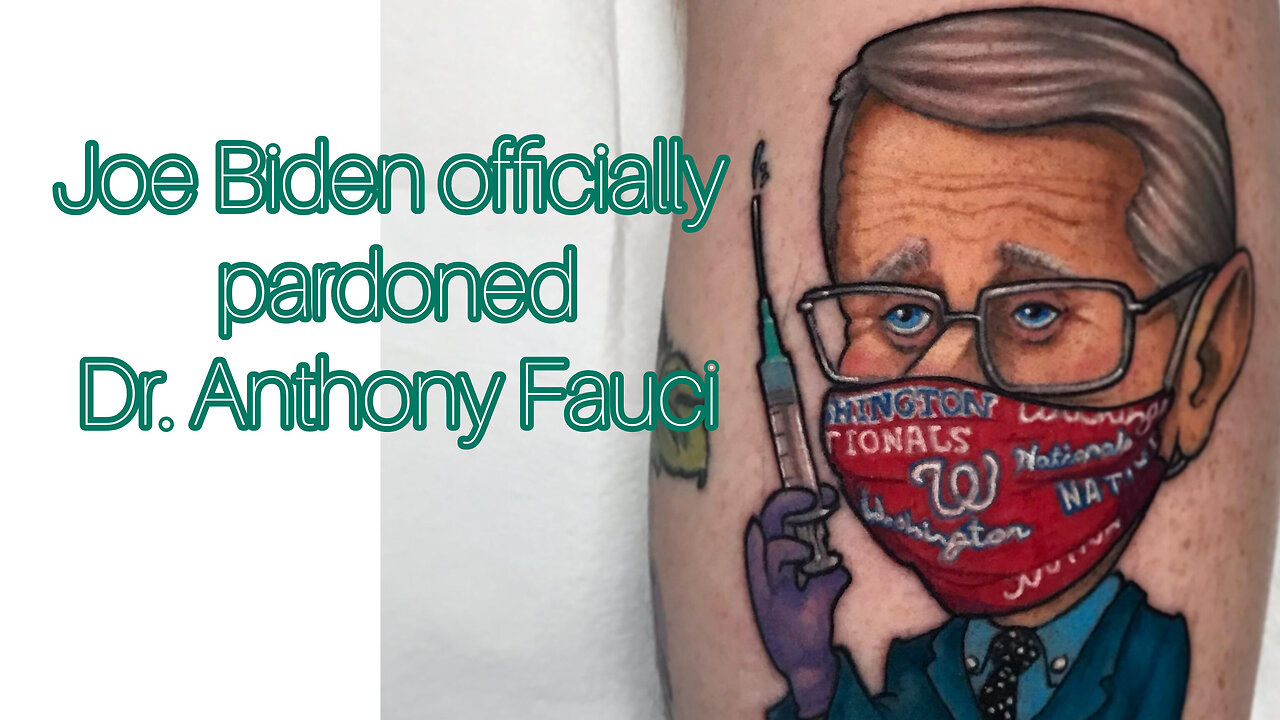 Ex President Joe Biden has pardoned Dr. Anthony Fauci