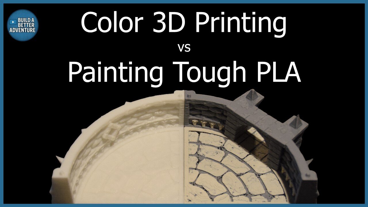 Color 3D Printing vs Painting Tough PLA