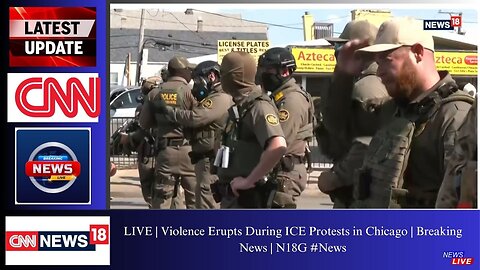 LIVE | Violence Erupts During ICE Protests in Chicago | Breaking News | N18G #News