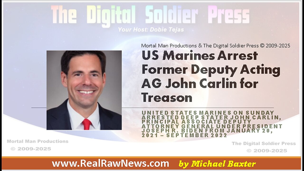 US Marines Arrest Former Deputy Acting AG John Carlin for Treason