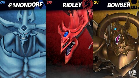 Obelisk The Tormentor vs Slifer The Sky Dragon vs Winged Dragon of Ra Mega Smash Quickie -By Xecho88