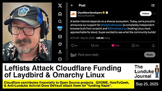 Leftists Attack Cloudflare Funding of Ladybird & Omarchy Linux