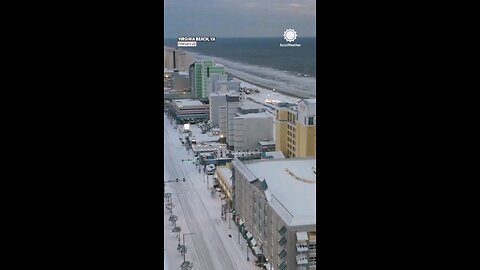 Snowstorm Turns Virginia Beach Into a Winter Wonderland! ❄️🏖️