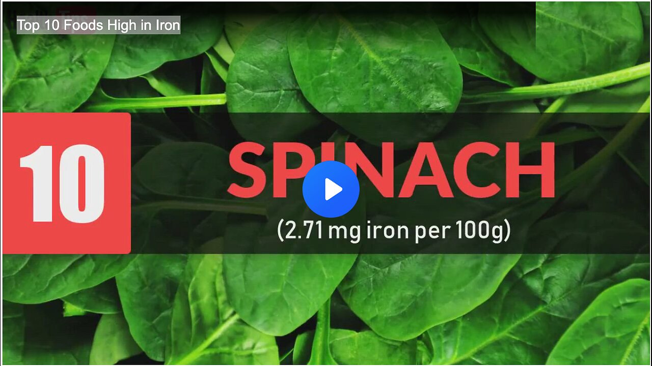 Top 10 Foods High in Iron