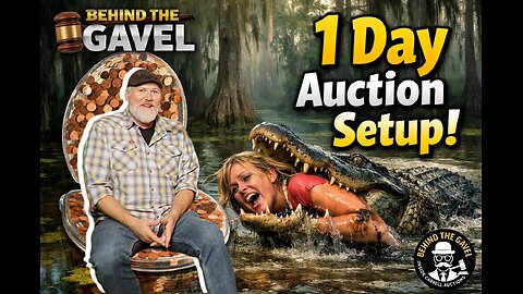 BEHIND THE GAVEL: WE HAVE 1 DAY TO SET UP THIS AUCTION!