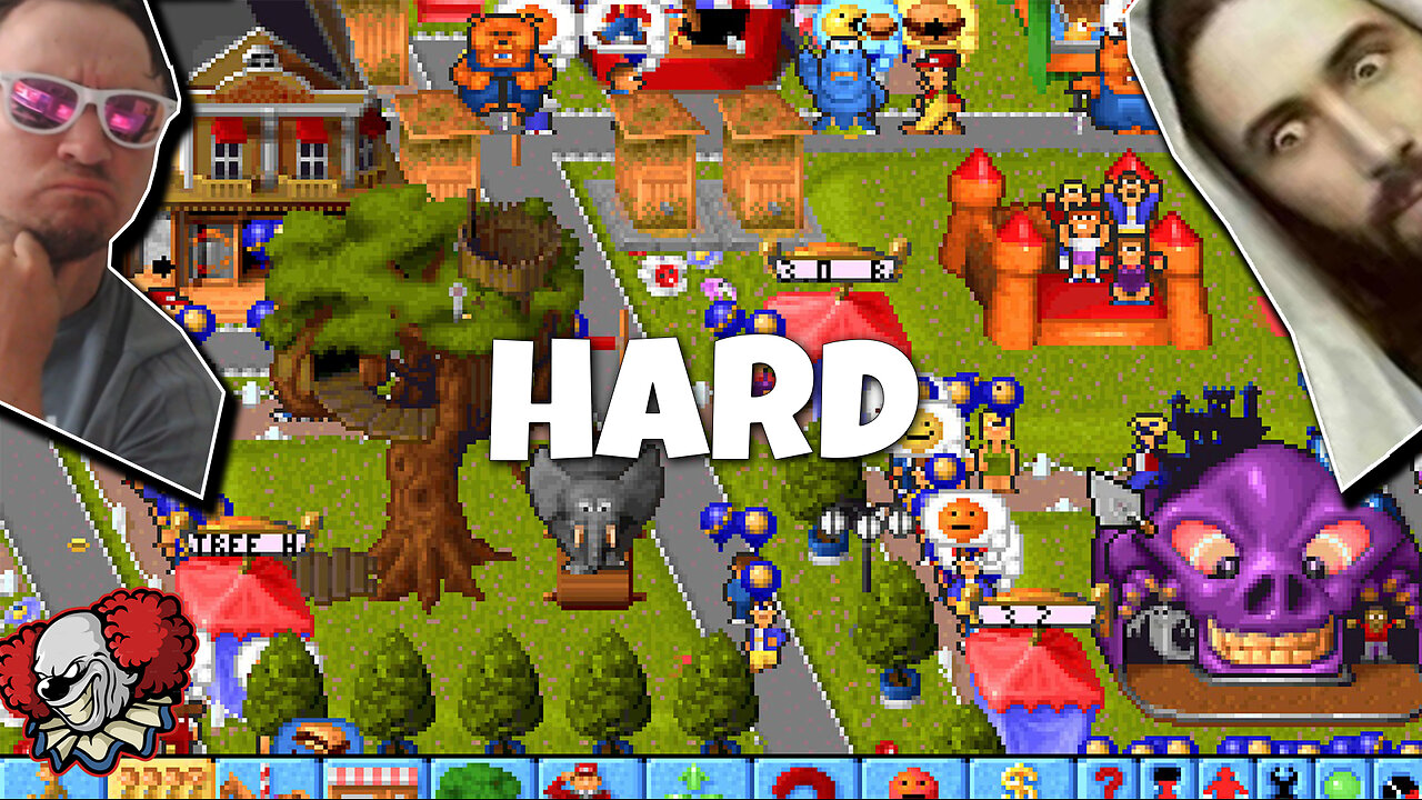 Theme Park is feckin hard! (PS1 1994)