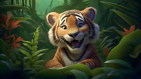 100 AI Cartoon Animals