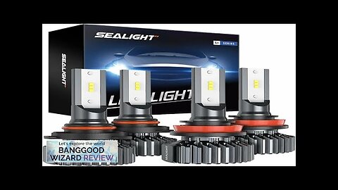 SEALIGHT S1 A Pair 6000K LED Car Headlight Bulbs Super Bright Cool Review