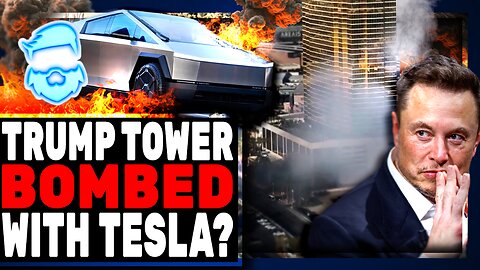 Trump Tower Terror? Tesla Cybertruck EXPLODES Out Front Of Trump Tower In Las Vegas! Is It A Message