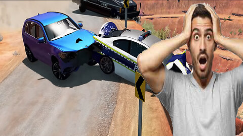 Car Crashes Cliff Drops BeamNG Drive _CRASHdriven