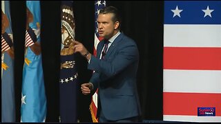 Pete Hegseth addresses top military leaders at Quantico