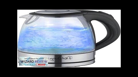 Megachef Stainless Steel Light Up Tea Kettle 1.7L Clear Glass Review