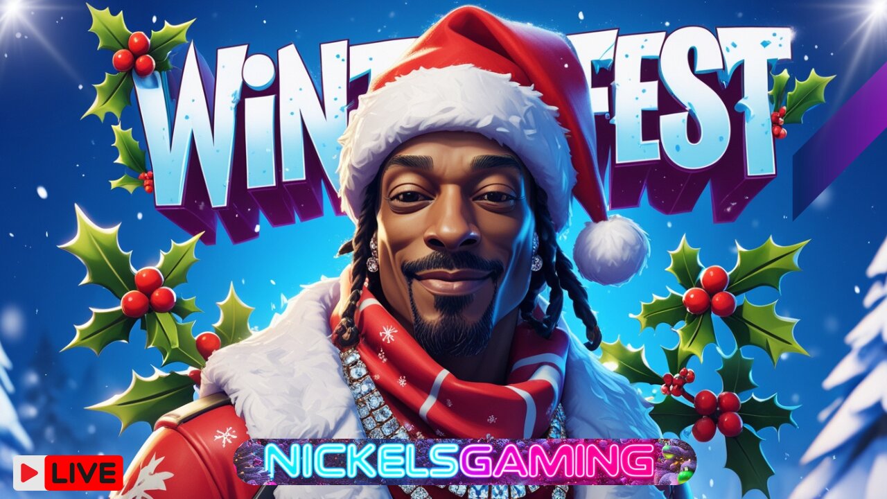 🔴LIVE-Fortnite Winterfest playing with Subscribers and Viewers