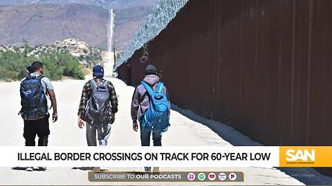 Illegal border crossings drop 90%, on track for 60-year low