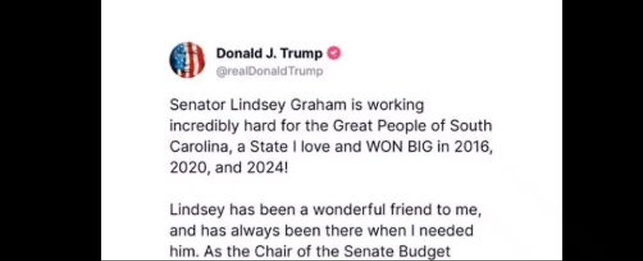 We Don't Support Trump🔸Endorsing Lindsey Graham