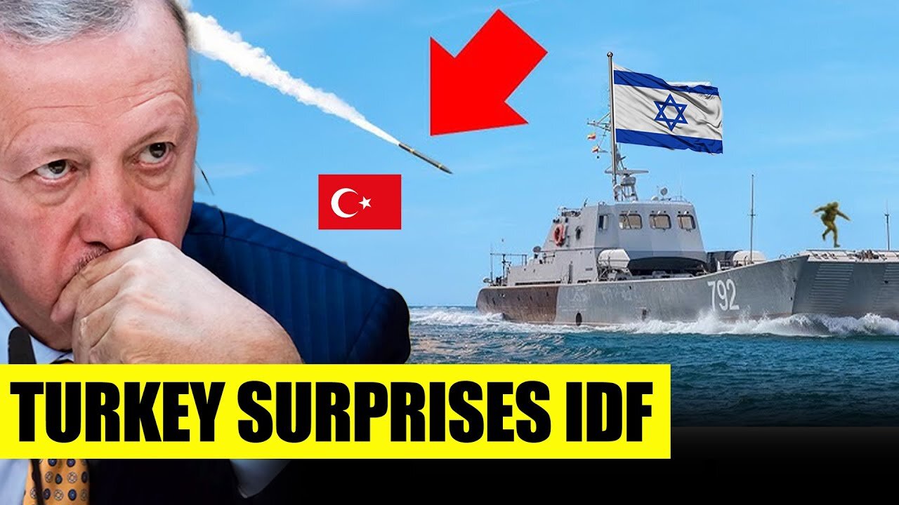 Turkey SHOCKS Netanyahu - Turkish Military Drone CRUSHES Israeli Drones Over Gaza Flotilla