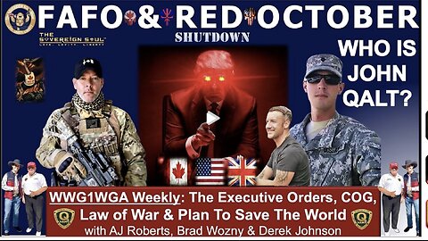 Trump's RED OCTOBER, Q 10 Days Darkness = Military Tribunals?! Derek Johnson, AJ Roberts, Brad Wozny