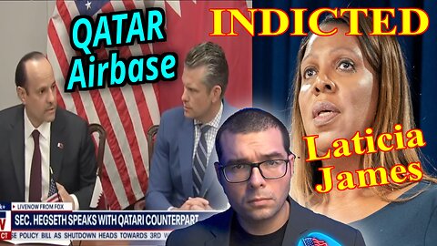 Trump Snubbed for Nobel Peace Prize. Laticia James indicted. Qatar base in USA??TC 10/10/25