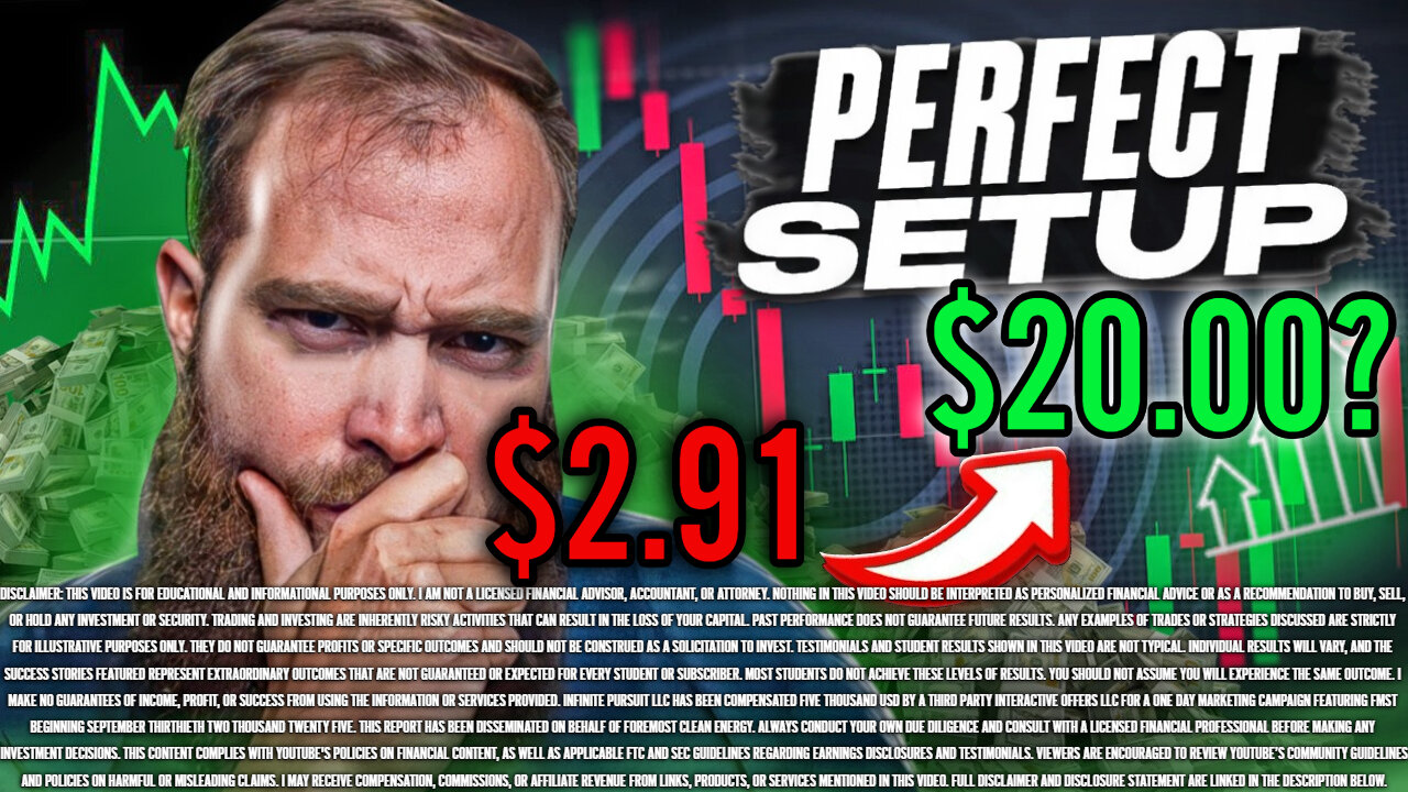 $3.00 Stock, $20 Price Target. Trump's New Announcement = 💥