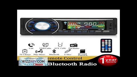 SINOVCLE Car 1din Audio Radio Bluetooth Stereo MP3 Player FM Receiver 12V Review