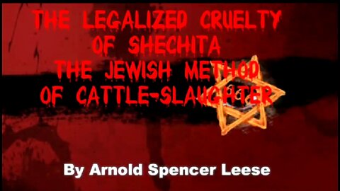 THE JEWISH METHOD OF CATTLE SLAUGHTER THE LEGALIZED CRUELTY OF SHECHITA 🐄