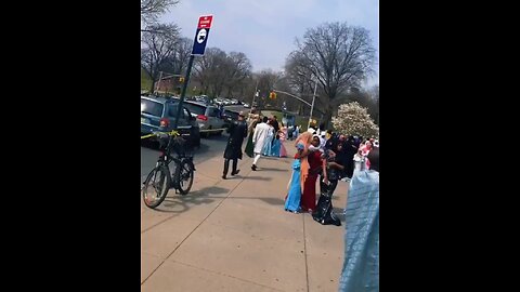 The fall of NYC. There are about 300 mosques and they celebrate the victory in prayers outside.