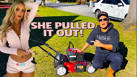 Free Craftsman push lawnmower pull rope pulled out recoil starter replacement & Carburetor clean!