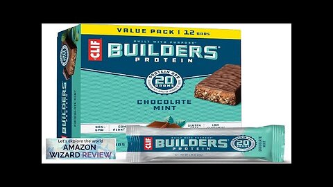 CLIF Bar Builders Chocolate Mint Flavor Protein Bars Gluten-Free Review