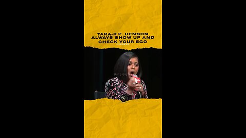 tarajiphenson Always show up and check your ego. #tarajiphenson 🎥 @sagaftrafound