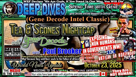 2025-10-23: Tea and Scones Nightcap with gene Decode and Paul Brooker - Bi-Weekly World News Update