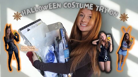 AMAZON HALLOWEEN COSTUME try on + haul 🎃👻