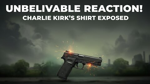 The shirt reaction from Charlie Kirk and a .45 Bullet