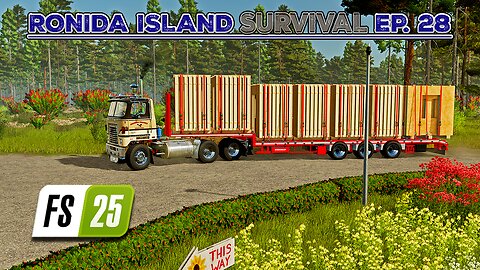 Survival on Ronida Island #28 | Selling Materials. Planting Sorghum. | Farming Simulator 25