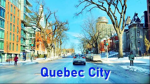 Driving to Old Quebec City in Winter | 4K