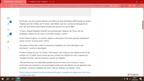 Grazi Massafera revela nome de atores que a detonaram no início da carreira