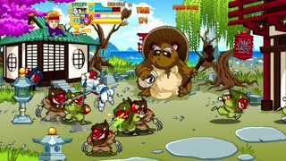 Jitsu Squad Featuring The Samurai Pizza Cats - Full Game, Real Arcade Hardware (exA-Arcadia)