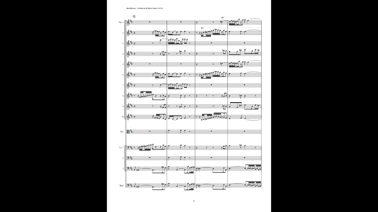 Prelude in B Minor, BWV 544 (String Orchestra)
