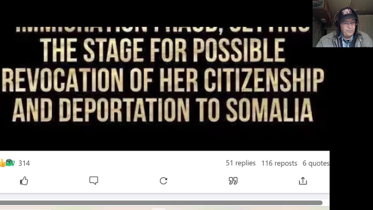 Deport Omar and take Citizenship Away - Truth Does Change - Not Matter What People Think -10-10-25