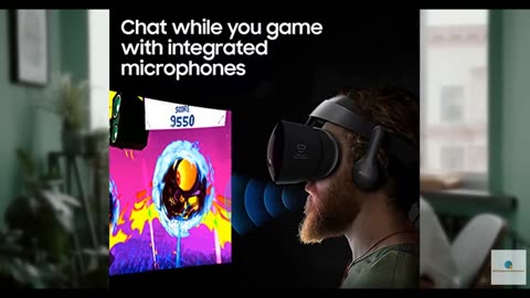 Samsung Hmd Odyssey Windows Mixed Reality Headset with 2 Wireless Controllers (X