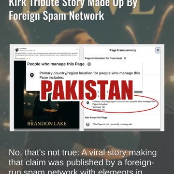 Fact Check: Clickbait Brandon Lake Super Bowl Halftime Show Charlie Kirk Tribute Story Was Made Up