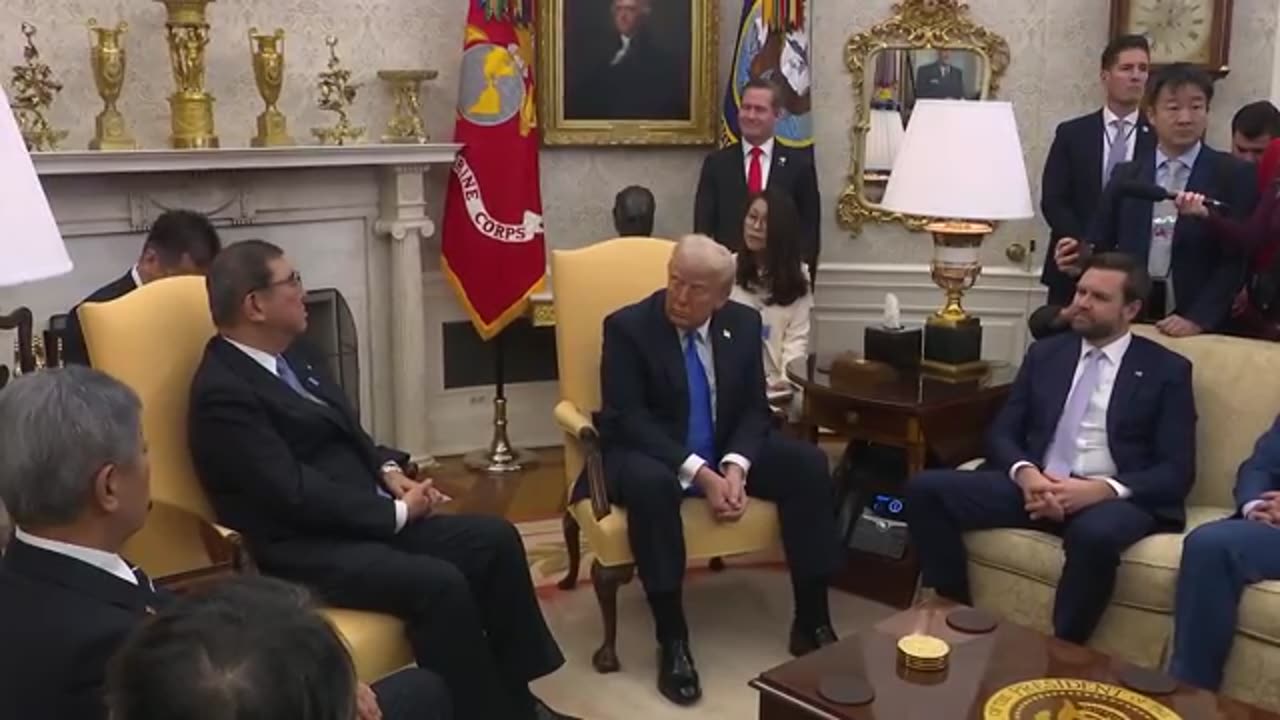 President Trump Hosts a Bilateral Meeting with the Prime Minister of Japan