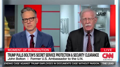 John Bolton Lashes Out On CNN After Trump Revokes His Security Detail