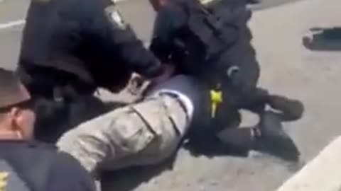 ICE Fake Arrest, Staged Like George Floyd. Trump Deportation Hoax