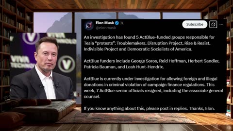 Musk Catches ACTBLUE Funding Domestic Terrorism