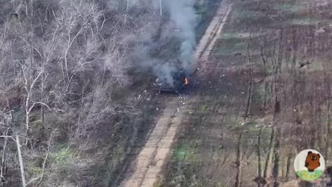 Ukrop tank is hit by our drones 🔥
