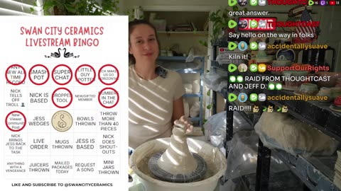 Live 🔴 Episode 159 Swan City Ceramics 🦢 Pottery Livestream