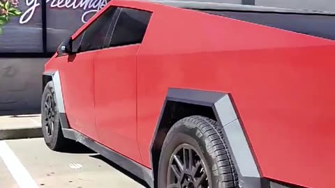 Red Cybertruck Spotted in the City: UGLIEST Tesla Fail Ever? 😱
